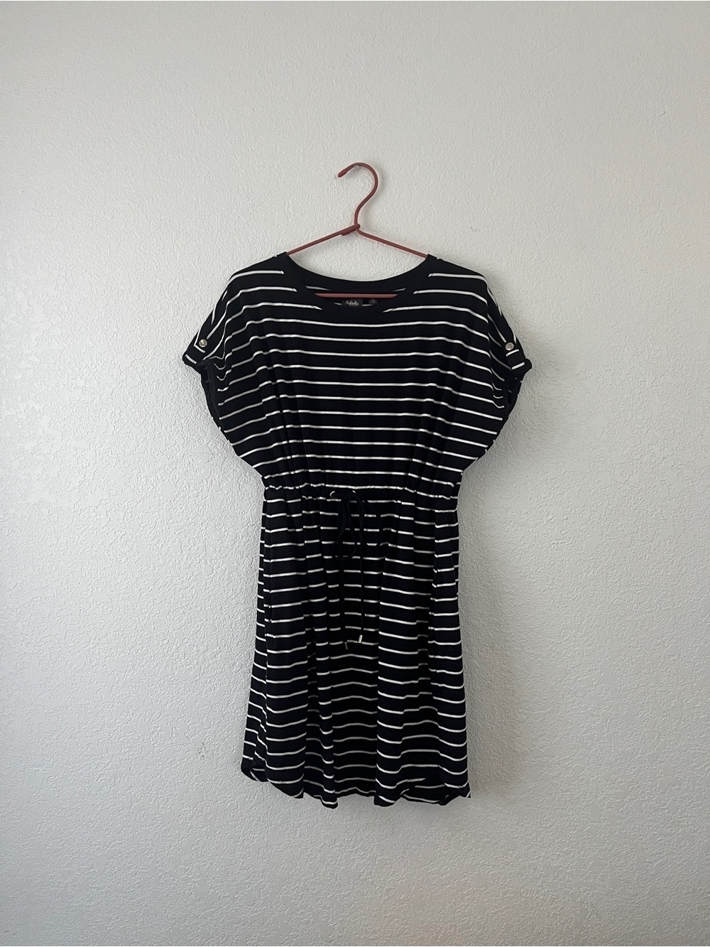 Rafaella Striped Jersey Tee Dress